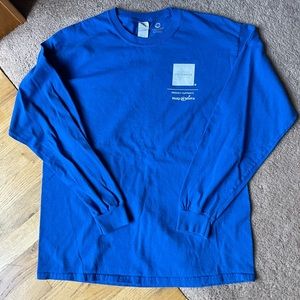 Long sleeve Chi Omega make a wish foundation blue shirt - size large